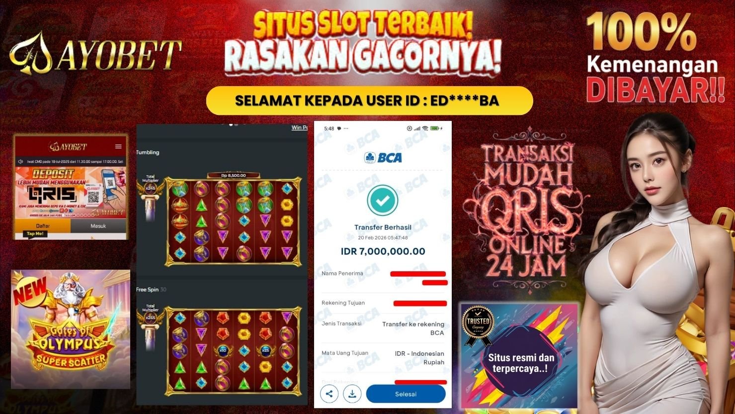 AYOBET JACKPOT SLOT GATES OF OLYMPUS SUPER SCATTER